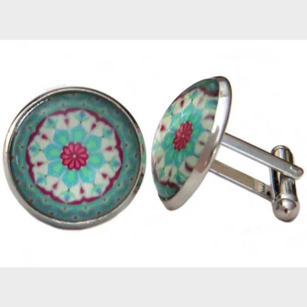 Gascoigne Floral Cufflinks Men's